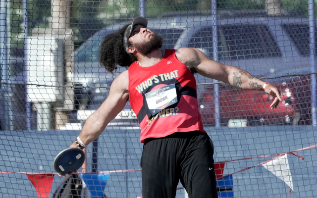 Joe Brown at the USATF Throws Fest in Tuscon, Arizona.