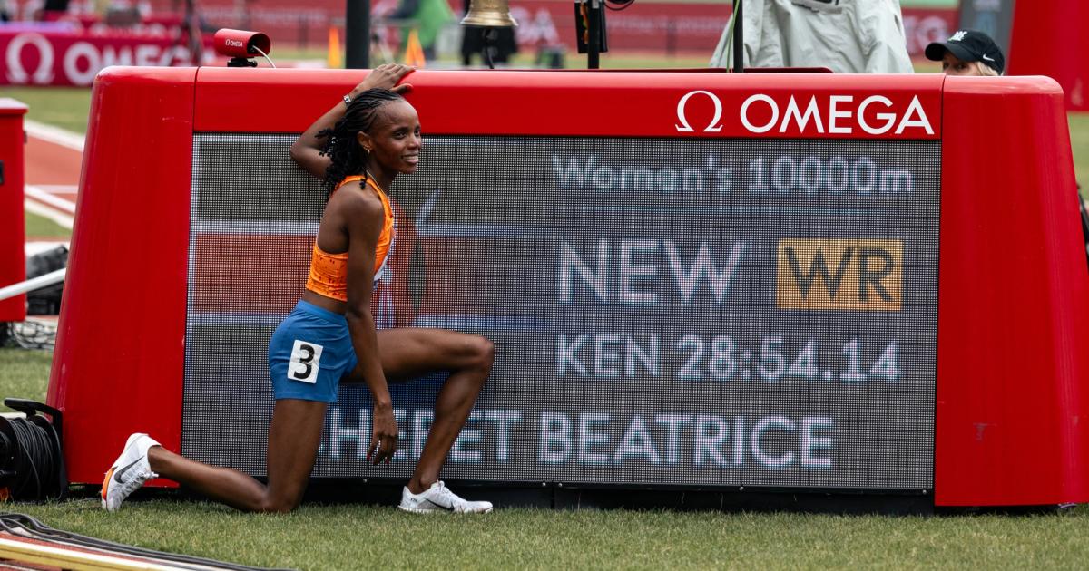 Beatrice Chebet became the first woman to break 29 minutes in the 10,000m.