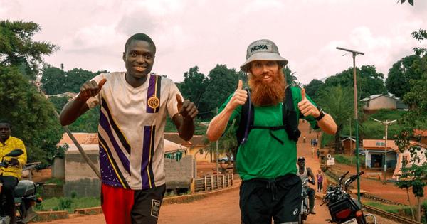 Russ Cook running across Africa for charity.