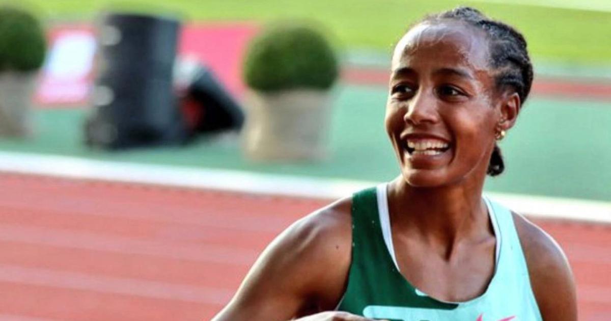 Sifan Hassan returned to the track at the 2023 FBK Games in Hengelo.