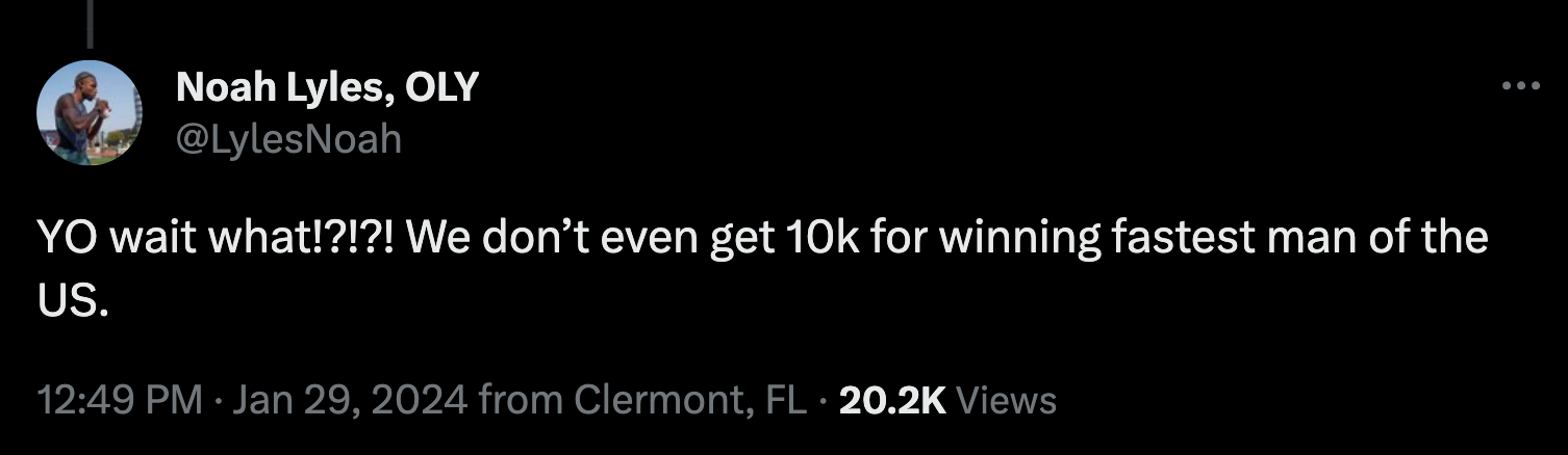 Noah Lyles Twitter