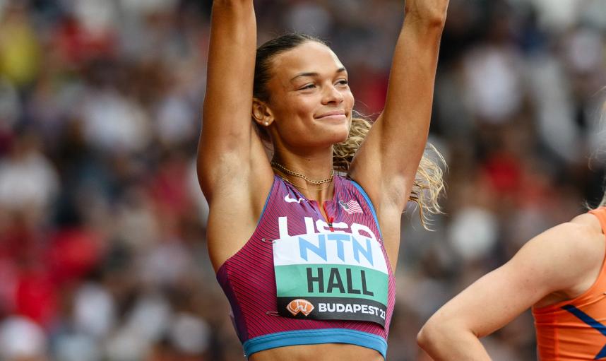 Anna Hall After Earning A World Championship Silver Medal In The Heptathlon