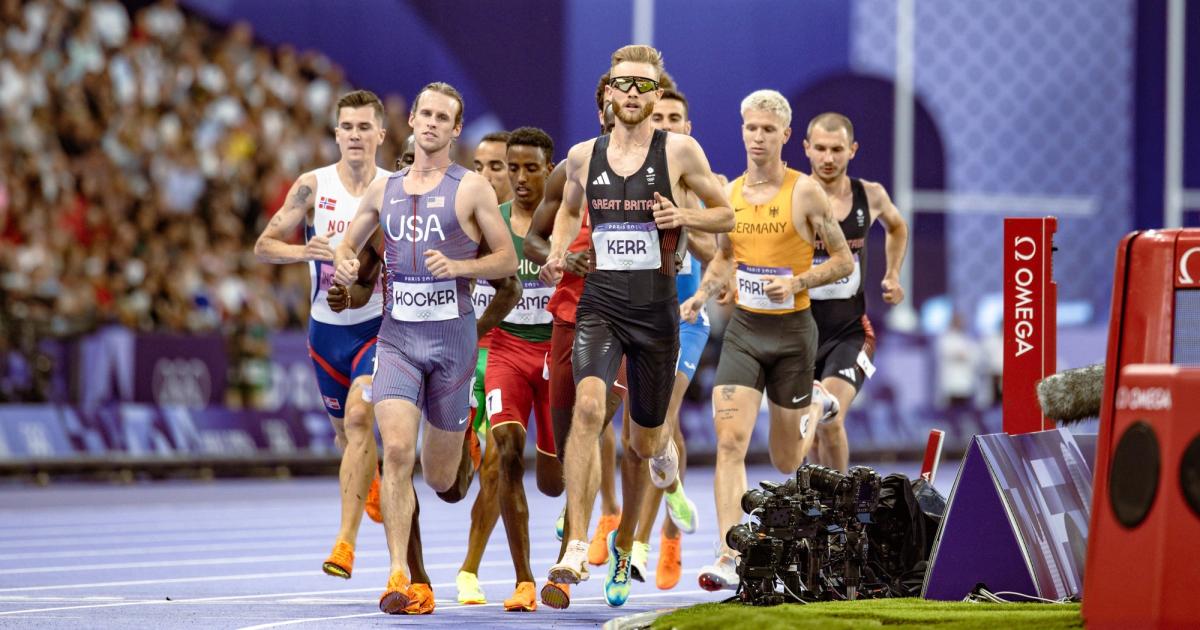 Josh Kerr, Cole Hocker, Jakob Ingebrigtsen, Paris Olympics 1500m Final