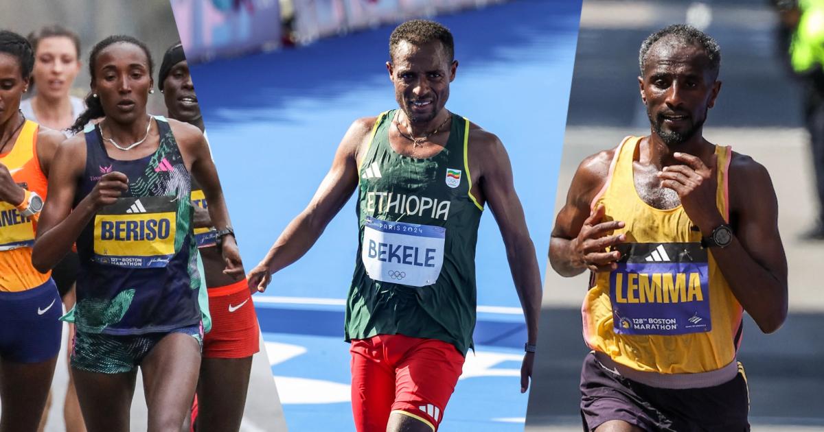 Amane Beriso, Kenenisa Bekele, Sisay Lemma