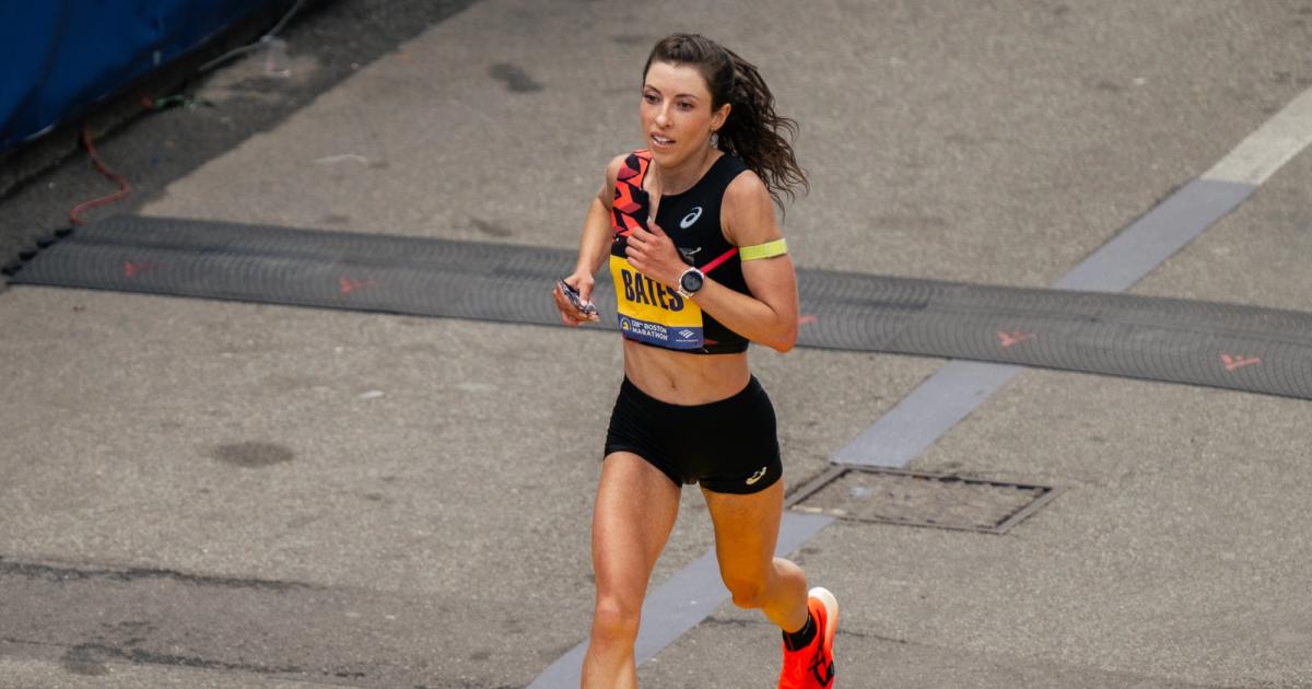 Emma Bates recorded her second top American finish at the Boston Marathon.