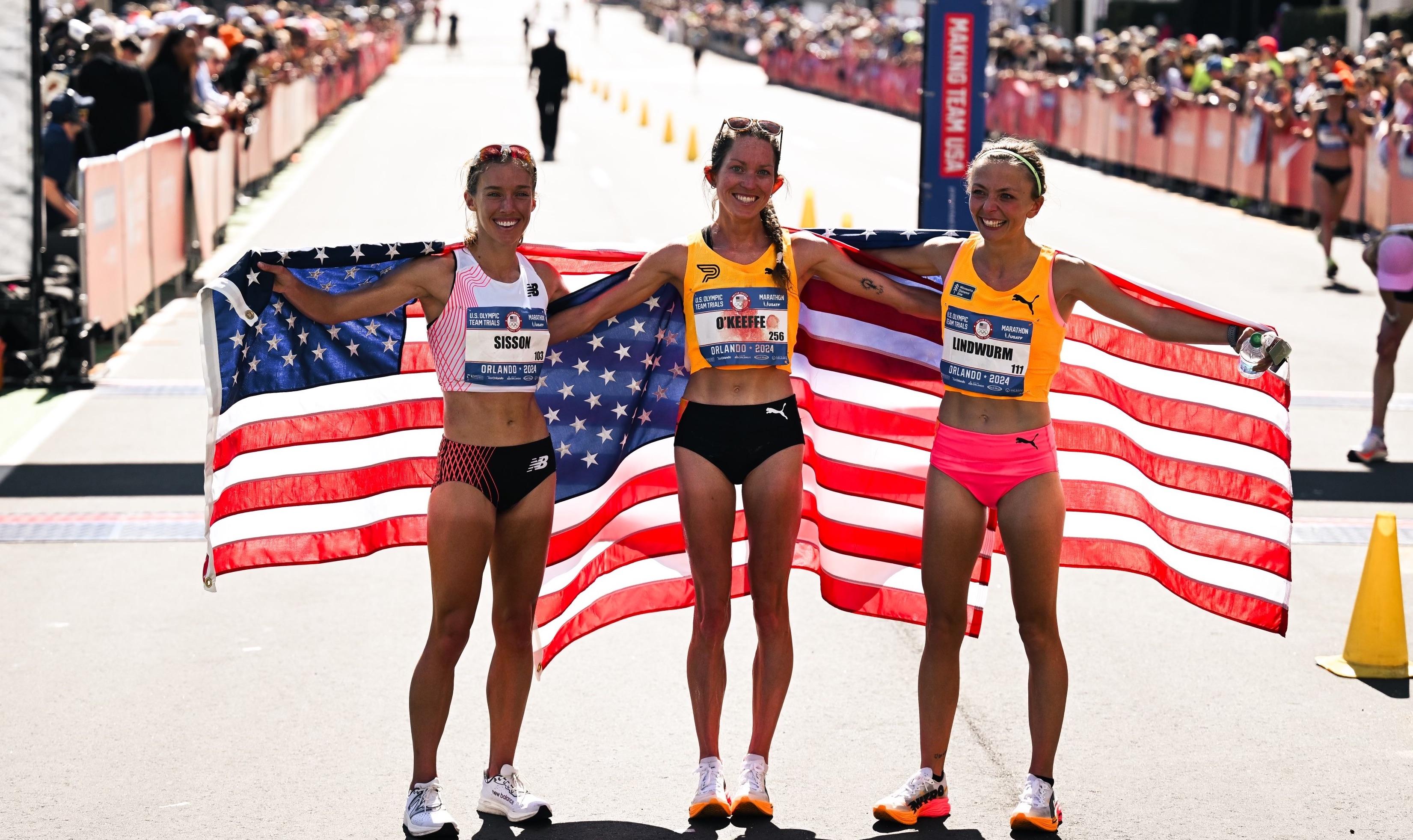 Emily Sisson After Finishing Second At The 2024 U.S. Olympic Marathon