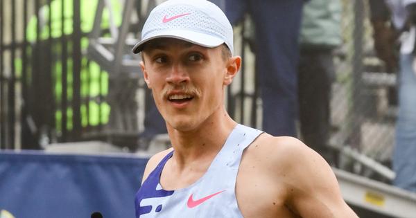 Conner Mantz, 2024 Boston Marathon