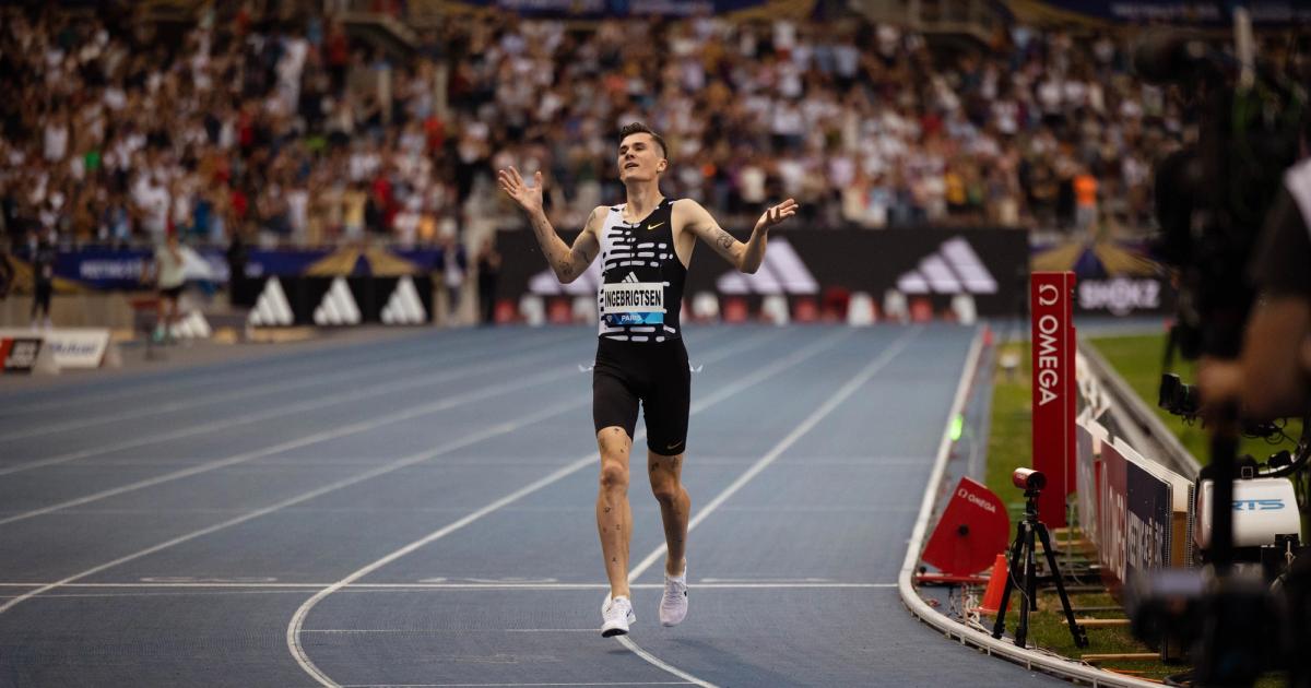 Jakob Ingebrigtsen breaks the two-mile world record at the Paris Diamond League.