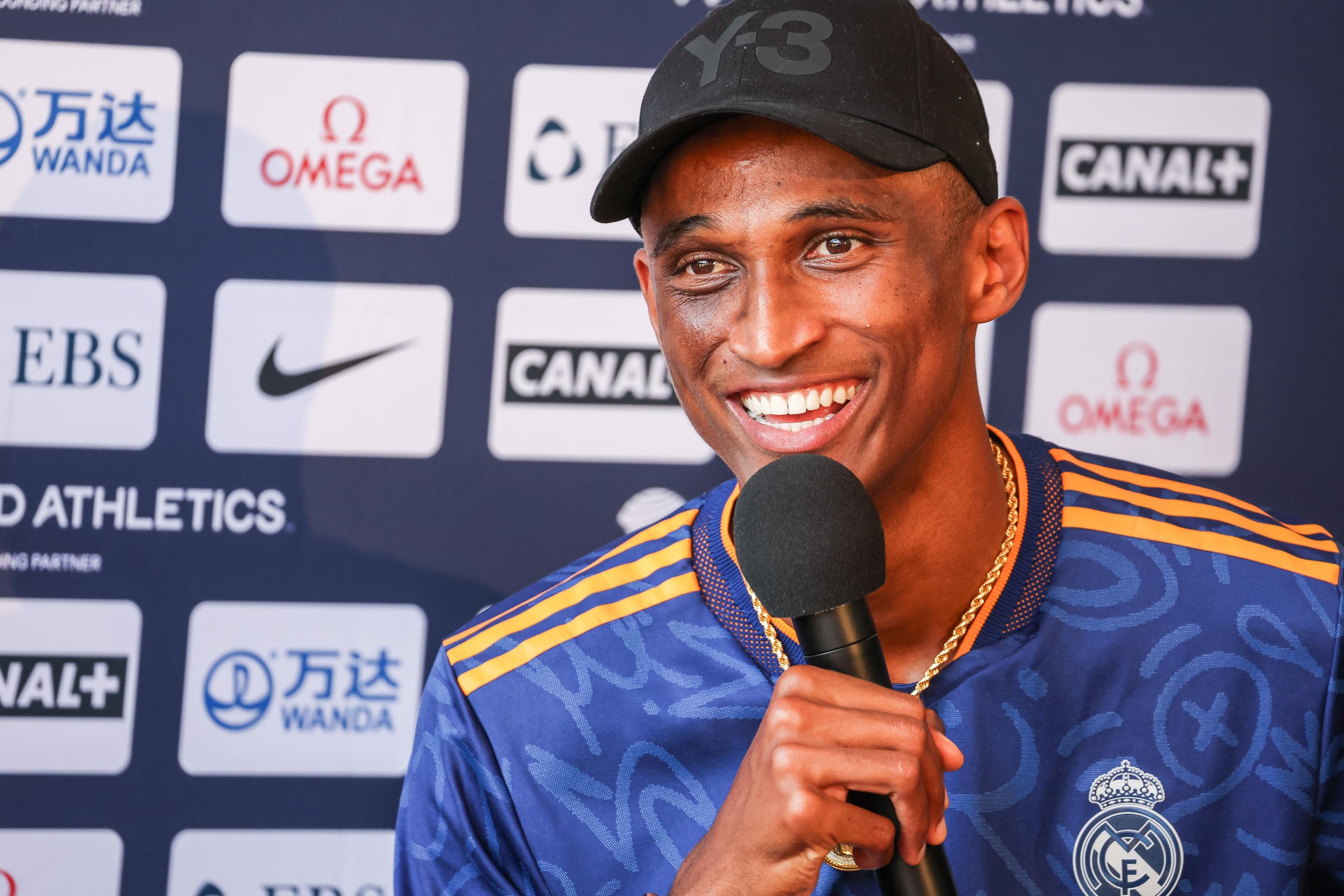 Alison dos Santos At Monaco Diamond League Press Conference