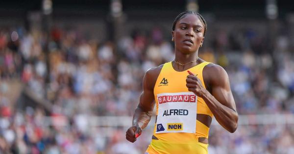 Julien Alfred | Photo courtesy Diamond League AG