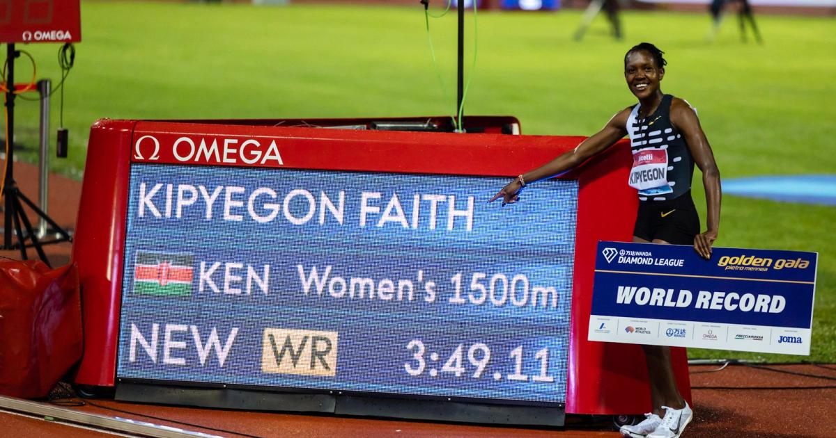Faith Kipyegon 1500m World Record