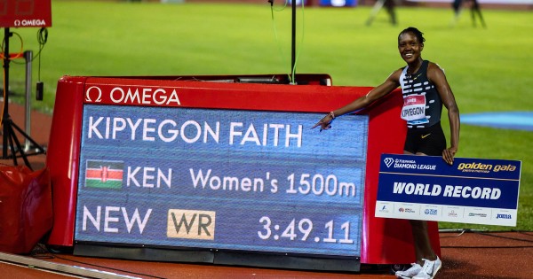 Faith Kipyegon 1500m World Record