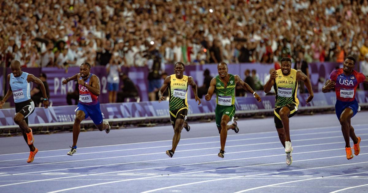 Men's 100m final, 2024 Paris Olympics