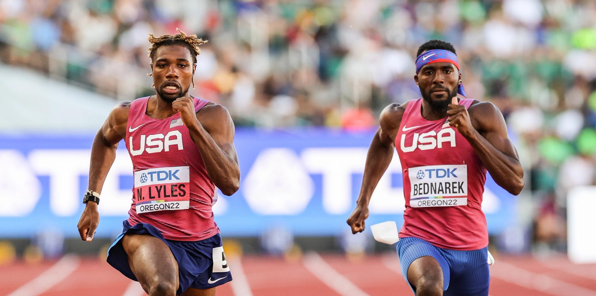 Kenny Bednarek, Noah Lyles