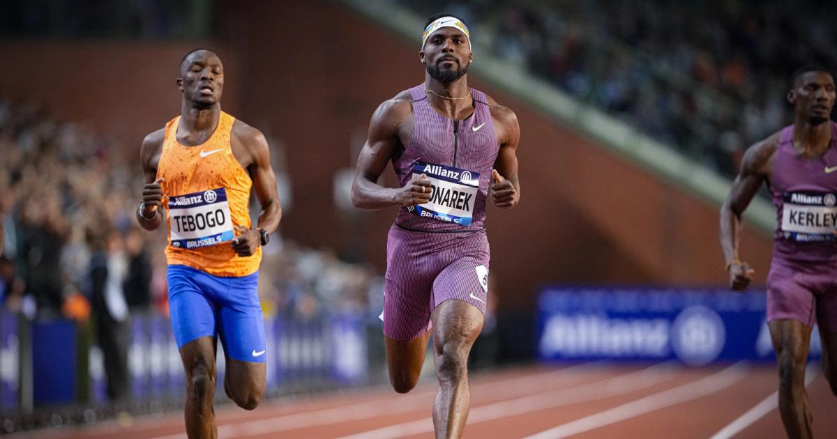 Kenny Bednarek, Letsile Tebogo - 2024 Brussels Diamond League 