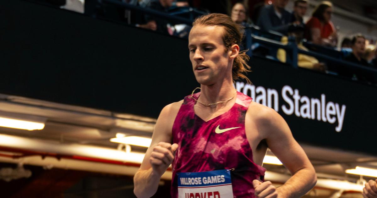 Cole Hocker at the 2025 Millrose Games