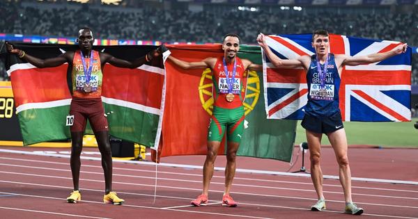 Reynold Cheruiyot, Isaac Nader, Jake Wightman | Photo by Justin Britton / @justinbritton