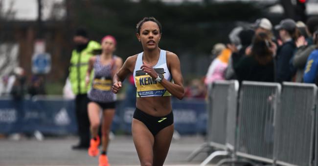In her marathon debut, Erika Kemp became the fastest American-born Black woman to run a marathon with a 2:33:57 run.