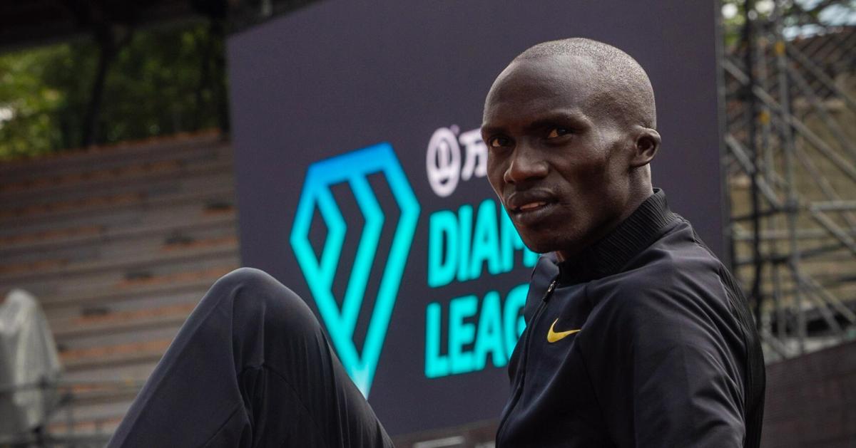 Joshua Cheptegei ahead of the 2023 Florence Diamond League