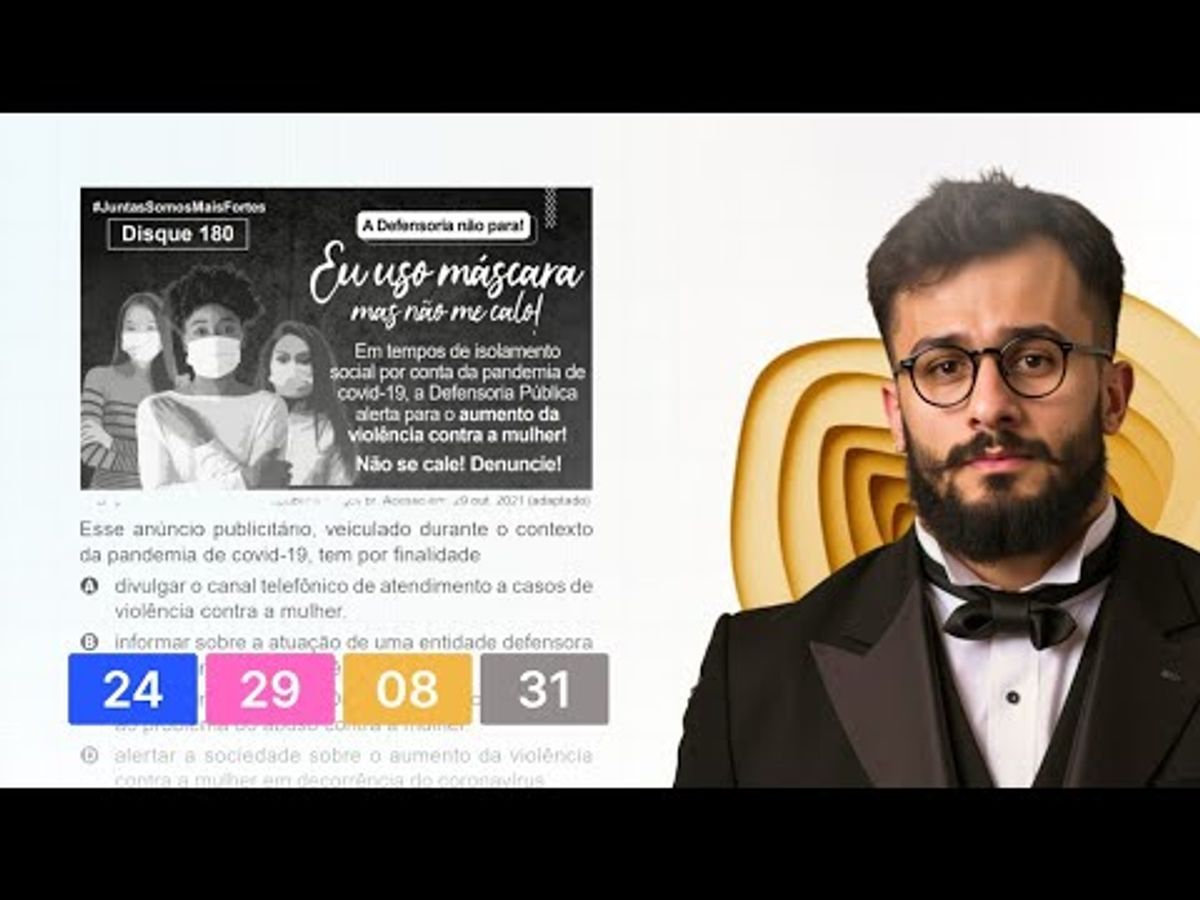 ENEM 2023 - Esse anúncio publicitário, veiculado durante o contexto da pandemia de covid-19, tem por