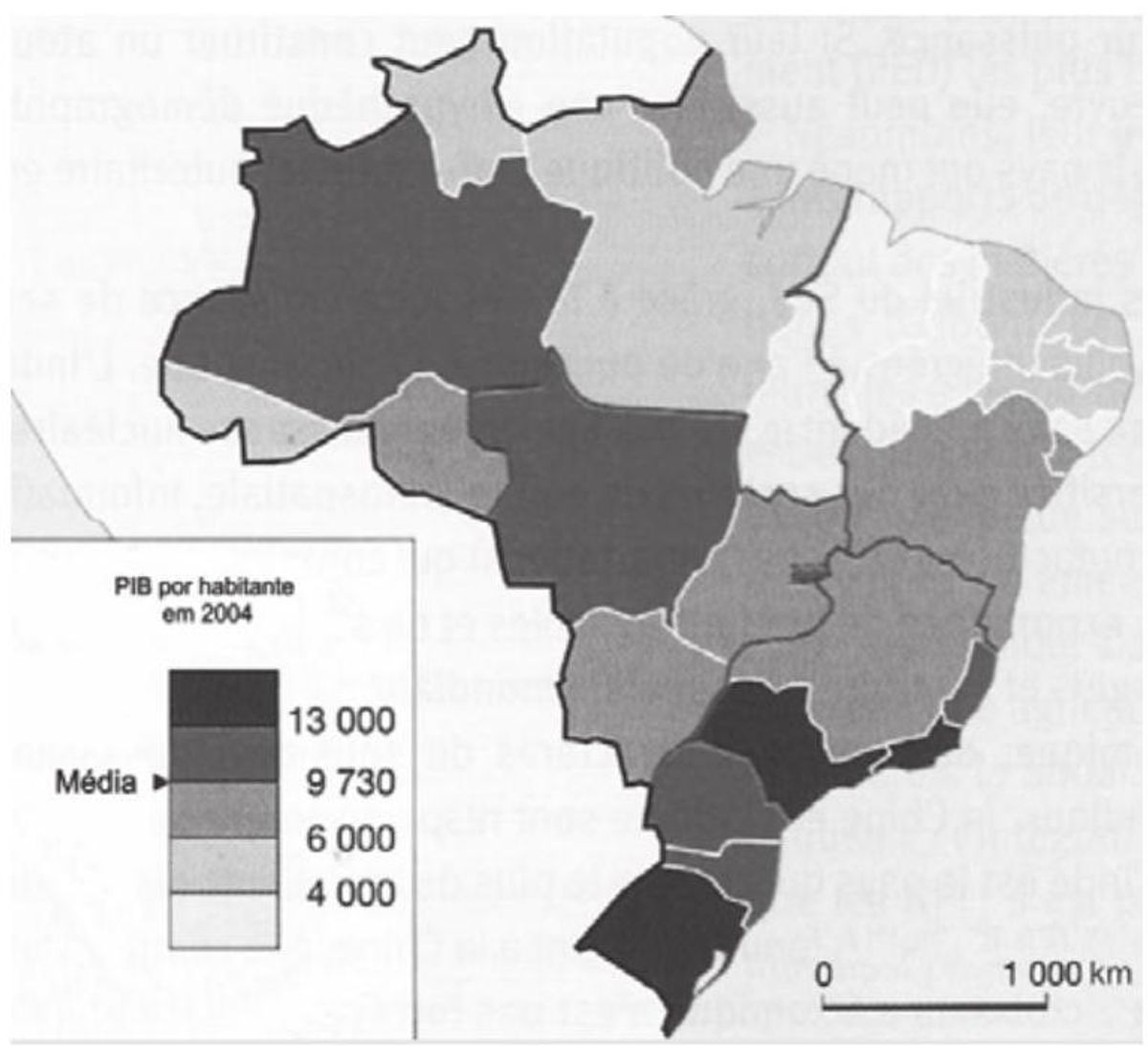 Questão 73 - ENEM 2009 - Quadro regional brasileiro