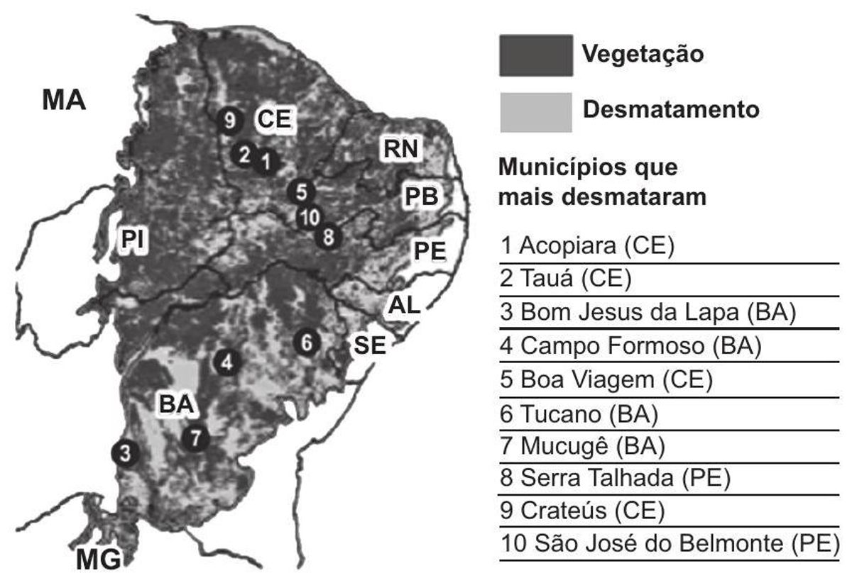 Questão 37 - ENEM 2012 - Biogeografia