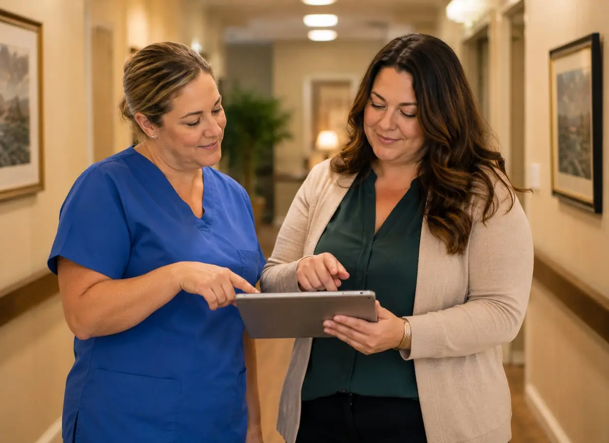 Care coordination between therapist and facility medical team