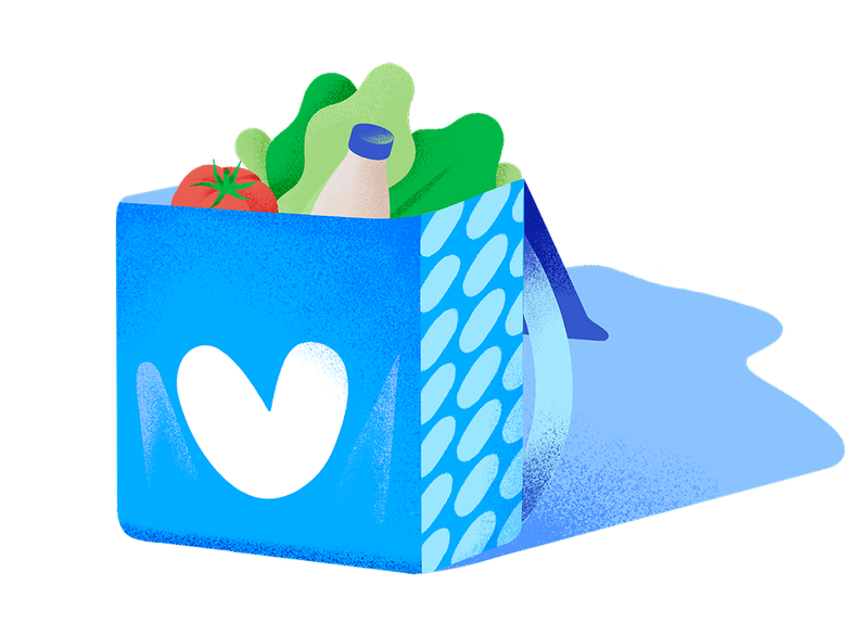 yandex lavka illustration style