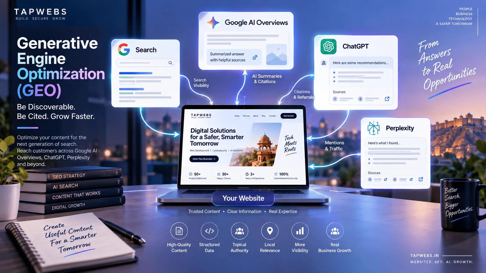 Generative Engine Optimization (GEO): How to Get Cited by ChatGPT, Perplexity and Google AI Overviews