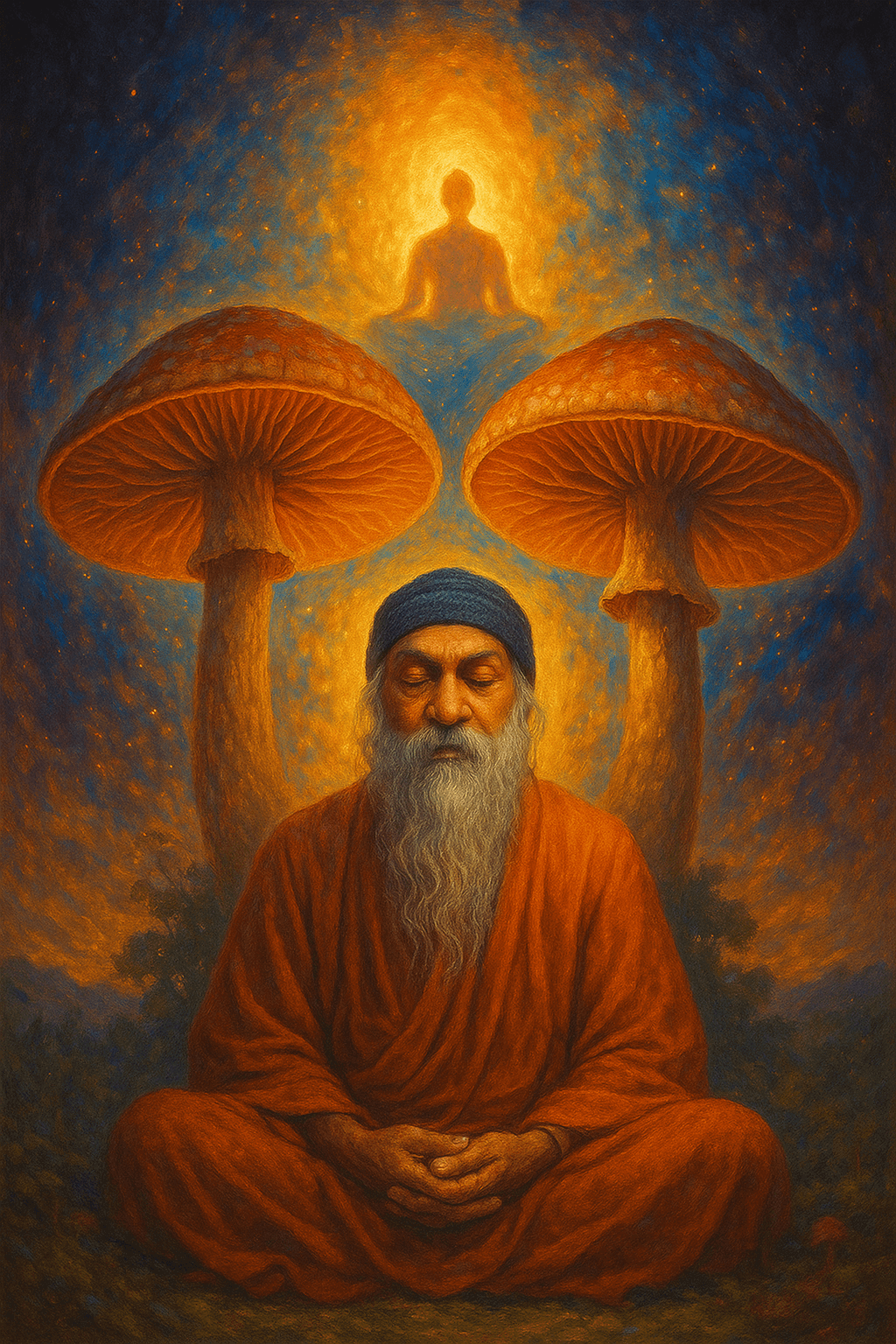 Osho's teachings and Magic mushrooms, two journeys same final destination
