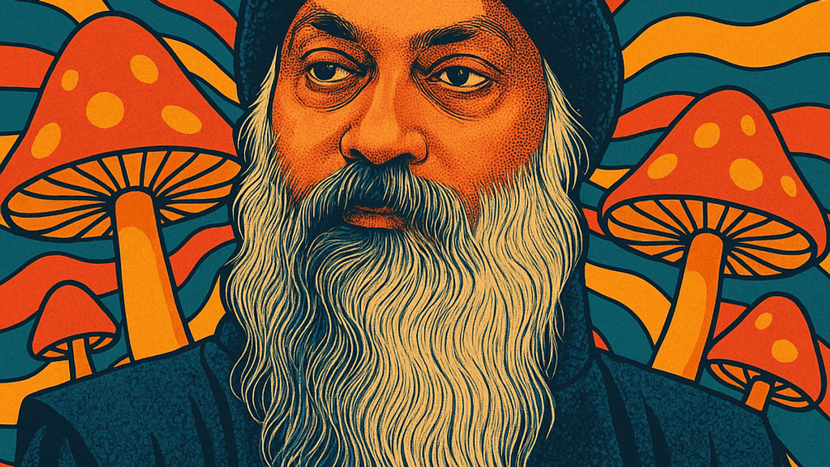 Explore how Osho’s meditation paths mirror the effects of psychedelics, offering ego dissolution and awakening — and why both faced state suppression