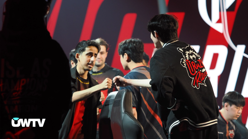 ZIYAD and Shu at the end of their showdown.