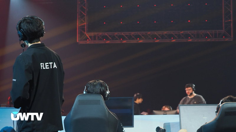 Kim "Fleta" Byung-sun and Eric "Wheats" Perez sizing up the competition.