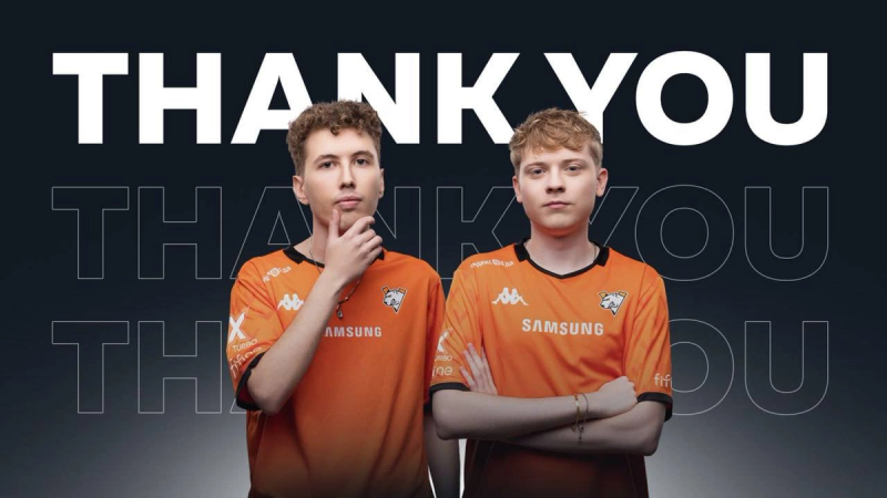 Virtus.pro's official image thanking Galaa and Shockwave.