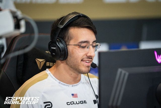 Coluge with M80 at the 2024 Esports World Cup