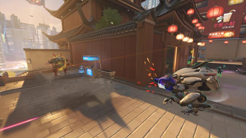 Sniper and Hawk battle for control of Lijiang Tower