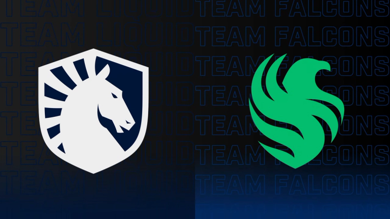 Team Liquid and Team Falcons logos
