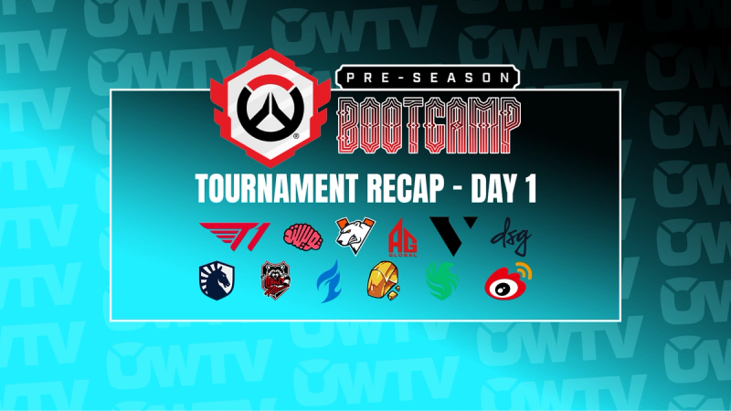 Pre-Season bootcamp day 1 tournament graphic by OWTV