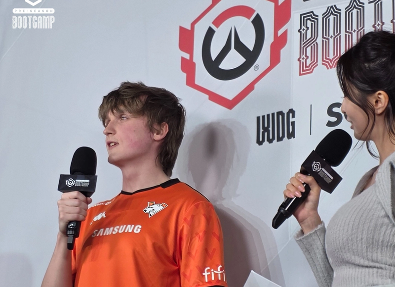 eisgnom during his player of the match interview.