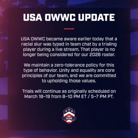 OWWC Team USA statement