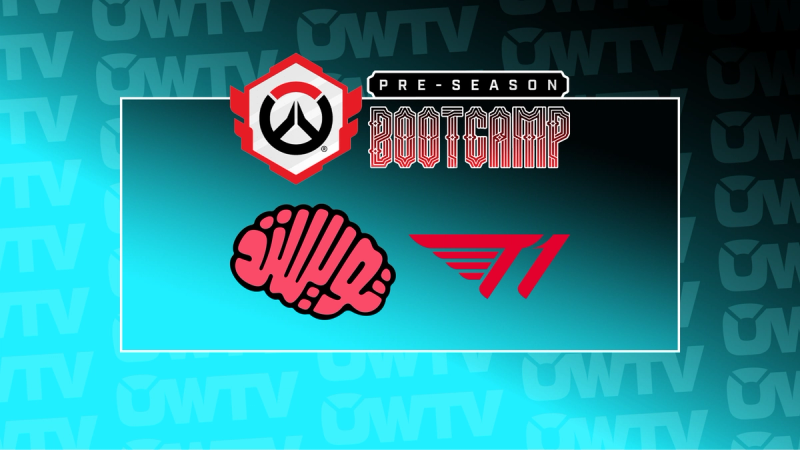 OWTV graphic displaying Twisted Minds and T1 team logos