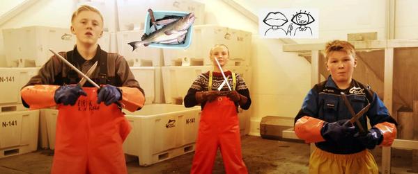 Barn er involvert i fiskeindustrien i Norge