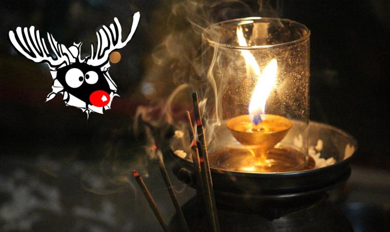 Skandinaviske duftlys og reinsdyr