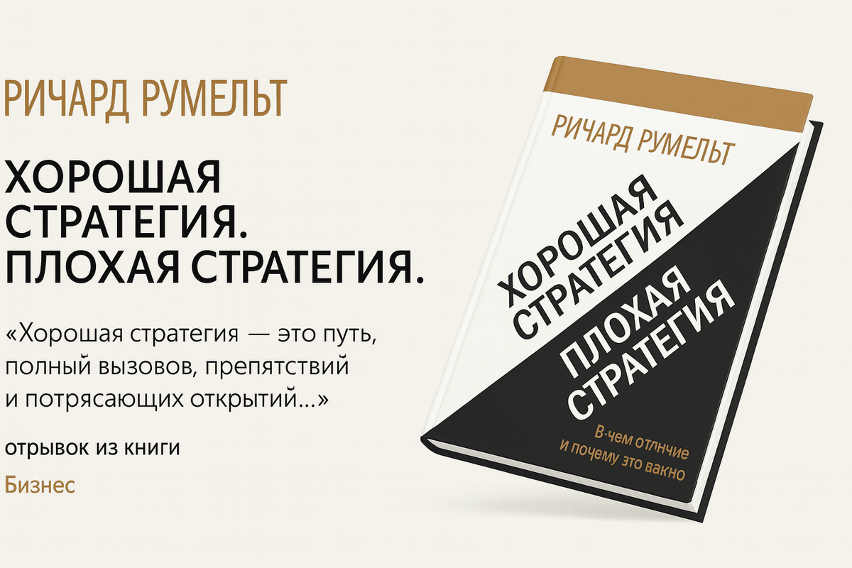 «Хорошая стратегия, плохая стратегия. В чём отличие и почему это важно»