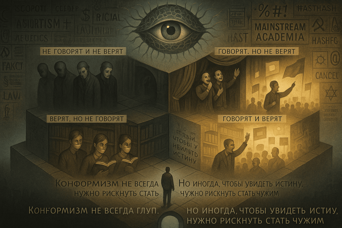 🧩 Четыре квадранта конформизма (The Four Quadrants of Conformism)