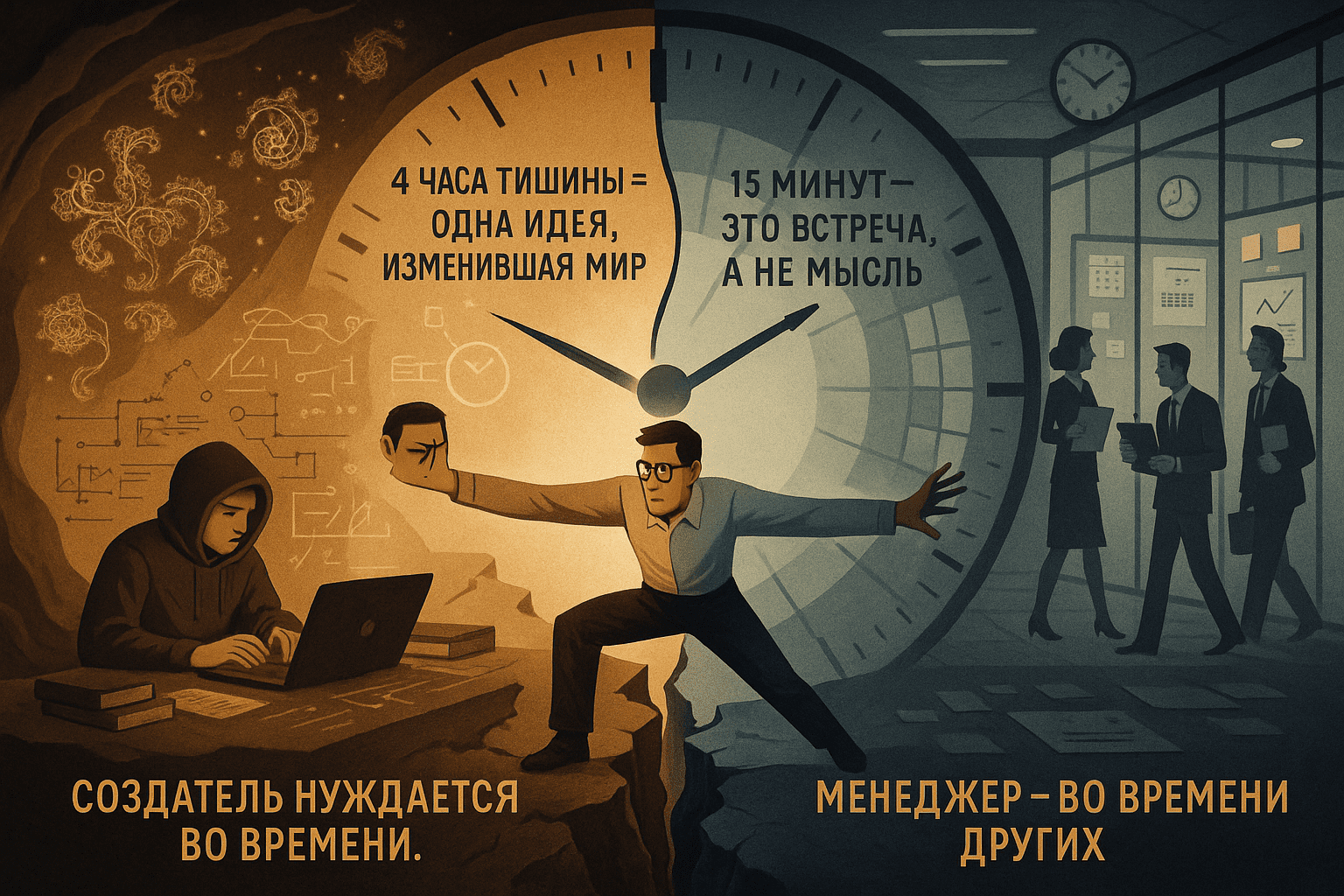 🧩 Чем жизнь творца отличается от жизни менеджера (Maker&#8217;s Schedule, Manager&#8217;s Schedule)