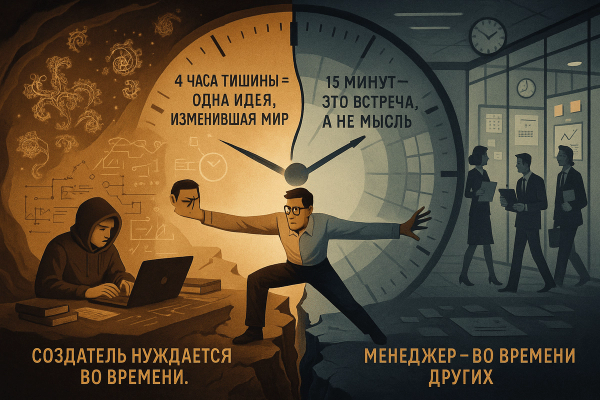🧩 Чем жизнь творца отличается от жизни менеджера (Maker&#8217;s Schedule, Manager&#8217;s Schedule)
