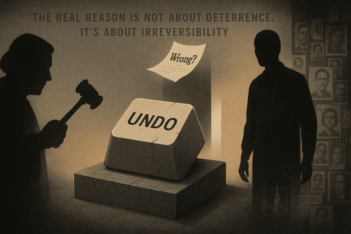 🧩 Настоящая причина отменить смертную казнь (The Real Reason To End The Death Penalty)