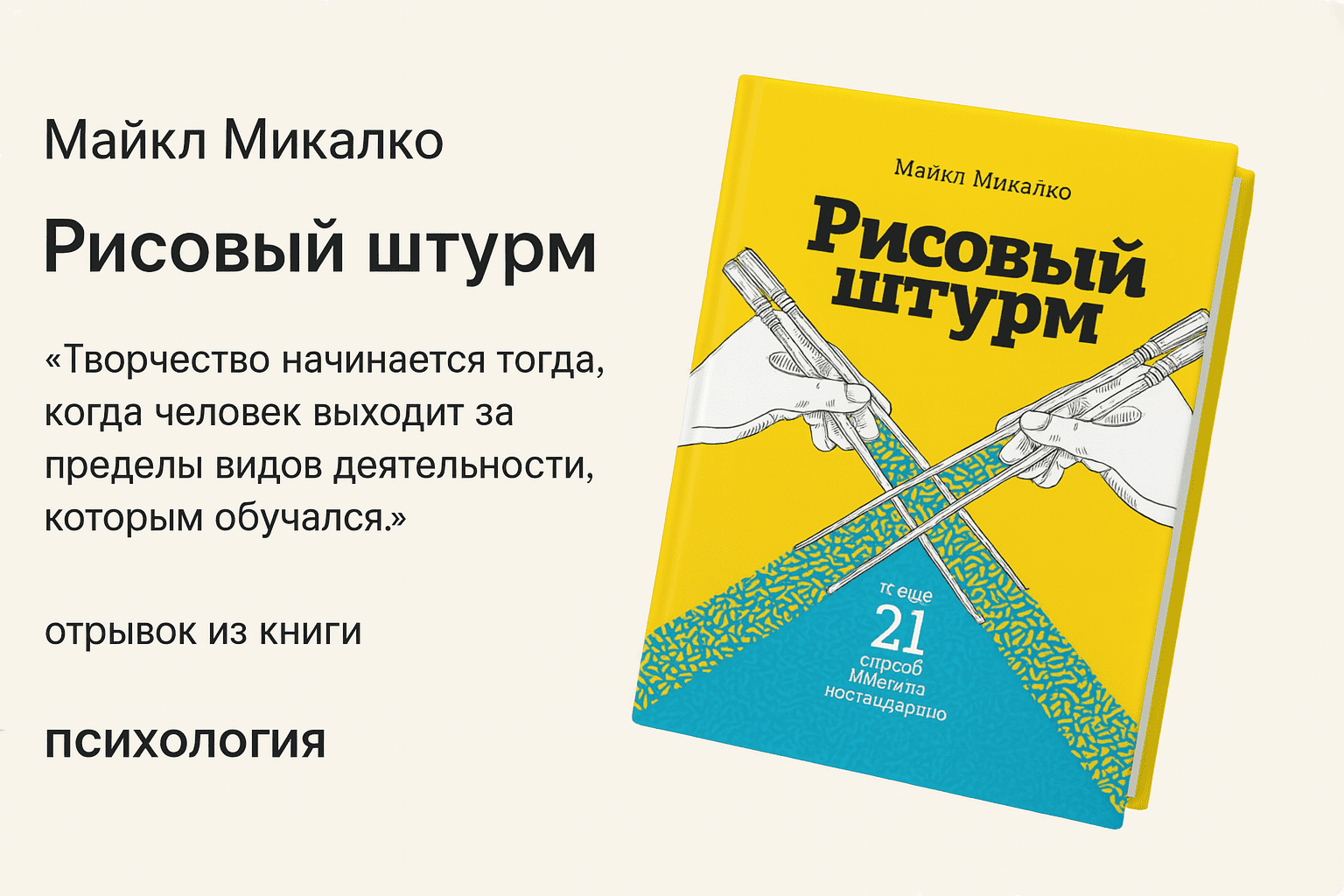 «Рисовый штурм и ещё 21 способ мыслить нестандартно»