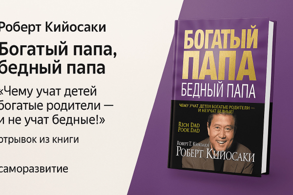 «Богатый папа, бедный папа» — Роберт Кийосаки